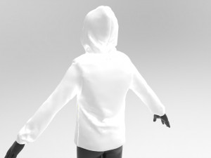 3d cute hoodie shirt 3D 模型