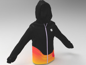 3d black hoodie shirt 3D 모델