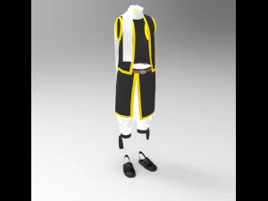 3d natsu dragneel clothes 3D Model