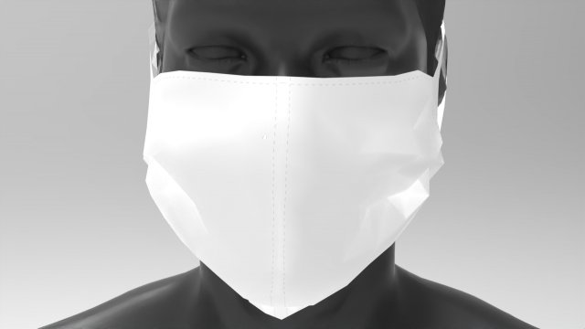 3d realistic mask 3D मॉडल .c4d .max .obj .3ds .fbx .stl .blend 
