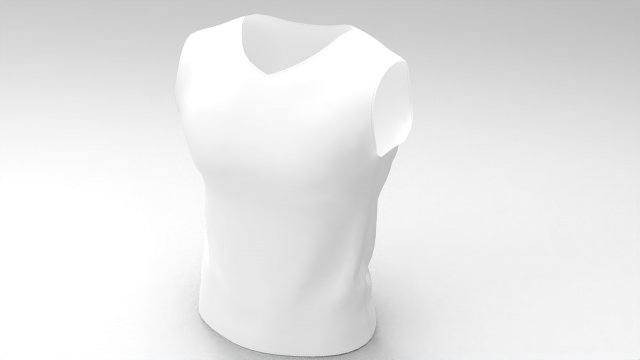 3d shirt sleeveless Modèle 3D .c4d .max .obj .3ds .fbx .stl .blend 