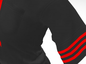 3d black school dress Modelo 3D