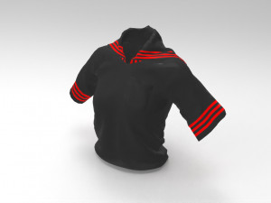 3d black school dress Modelo 3D
