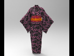 yukata dress 3D 모델