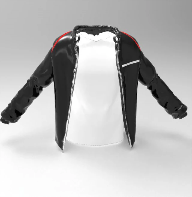 chaqueta negra Modelo 3D .c4d .max .obj .3ds .fbx .stl .blend 