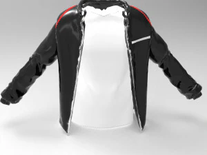 chaqueta negra Modelo 3D