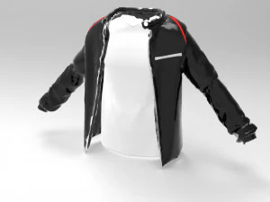 chaqueta negra Modelo 3D