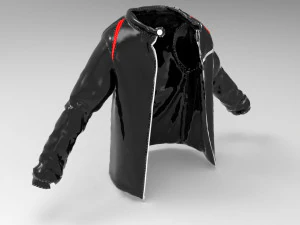 chaqueta negra Modelo 3D
