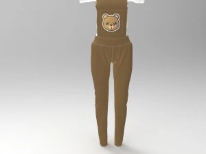 farm cute outfit 3D Model
