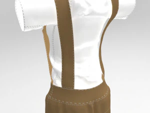 farm cute outfit 3D Model
