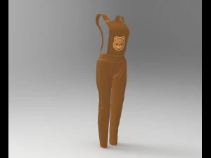 farm cute outfit 3D Model
