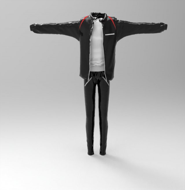 full set outfit- jacket- shirt- pant 3Dモデル .c4d .max .obj .3ds .fbx .stl .blend 