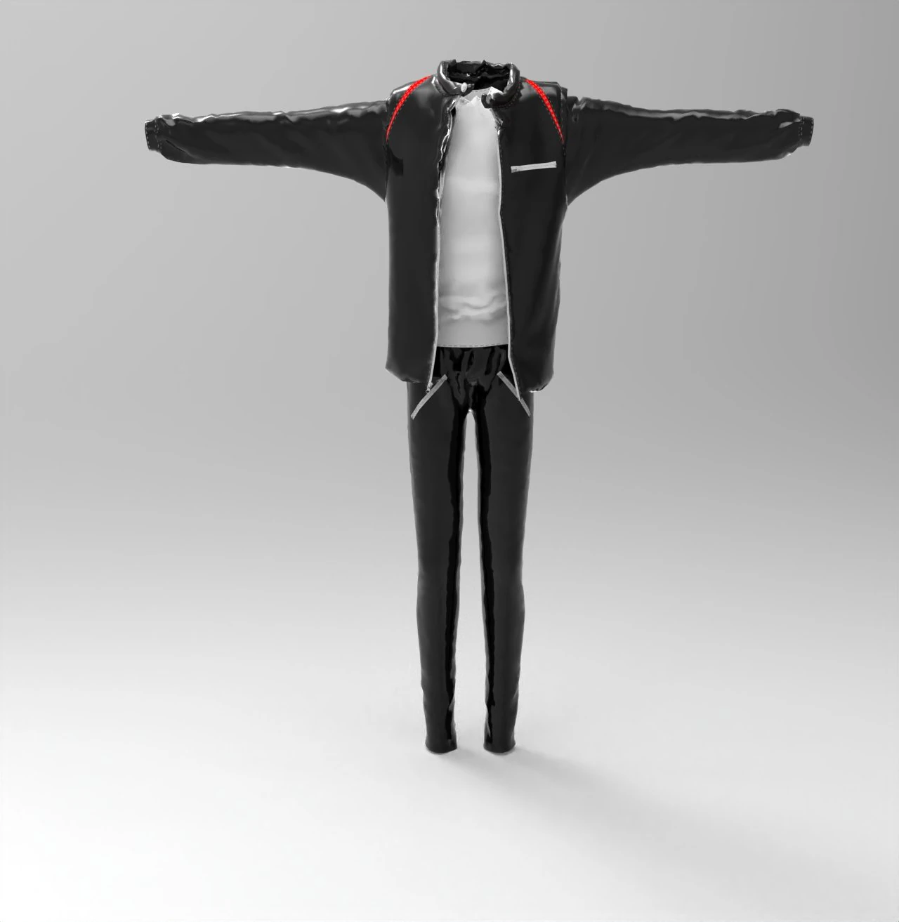 full set outfit- jacket- shirt- pant 3D Model .c4d .max .obj .3ds .fbx .stl .blend 