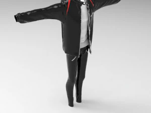 full set outfit- jacket- shirt- pant 3D Model