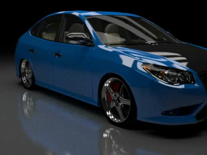 elantra 2008 3D Model