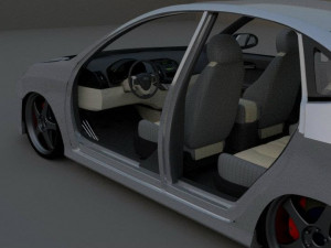 elantra 2008 Model 3D