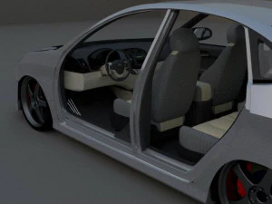 elantra 2008 3D Model