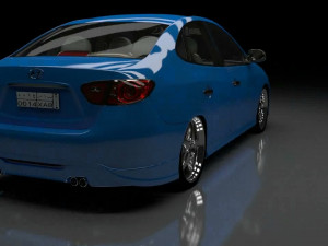 elantra 2008 Model 3D