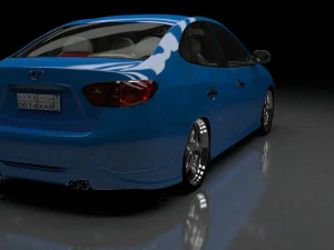 elantra 2008 3D Model