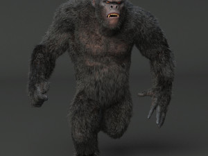 3d rigged gorilla king kong 3D 模型