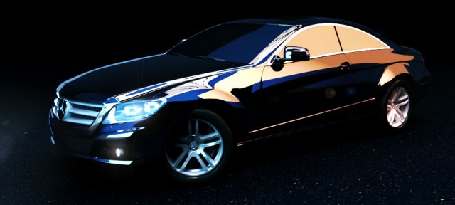 mercedes benz cl class 2010 3D Model .c4d .max .obj .3ds .fbx .stl .blend