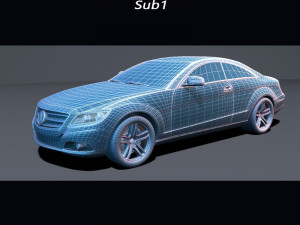 mercedes benz cl class 2010 3D Model