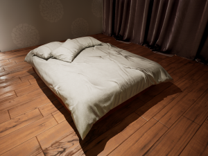 photorealistic bed 3D Model