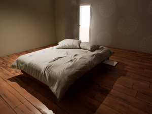 photorealistic bed Modello 3D