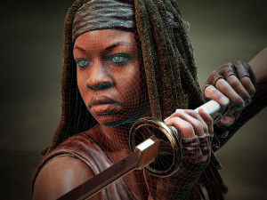 michonne - walking dead onslaught 3D Model