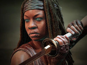 michonne - walking dead onslaught 3D Model