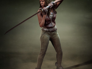 michonne - walking dead onslaught 3D Model