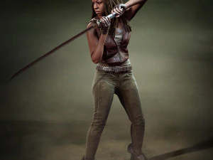 michonne - walking dead onslaught 3D Model