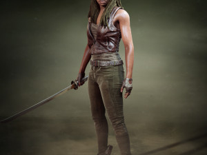 michonne - walking dead onslaught 3D Model