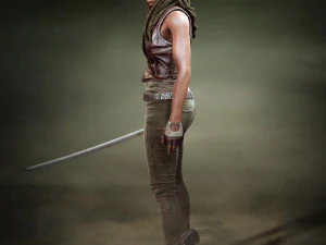michonne - walking dead onslaught 3D Model