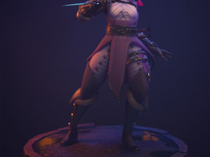 tiefling rogue 3D Model