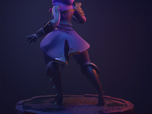 tiefling rogue 3D Model