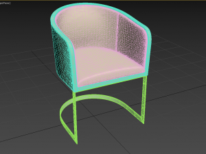 armchair armani 3D 모델