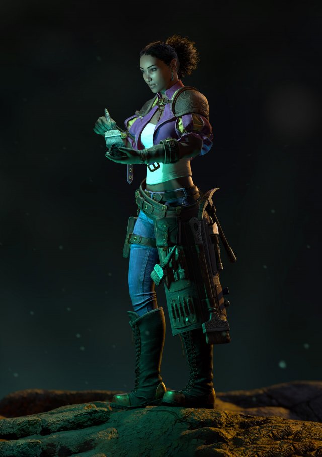 nadia the archaeologist 3D Modell .c4d .max .obj .3ds .fbx .stl .blend 