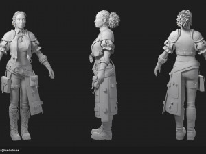 nadia the archaeologist 3D Modell