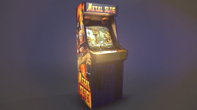 arcade cabinet 3D Model .c4d .max .obj .3ds .fbx .stl .blend 