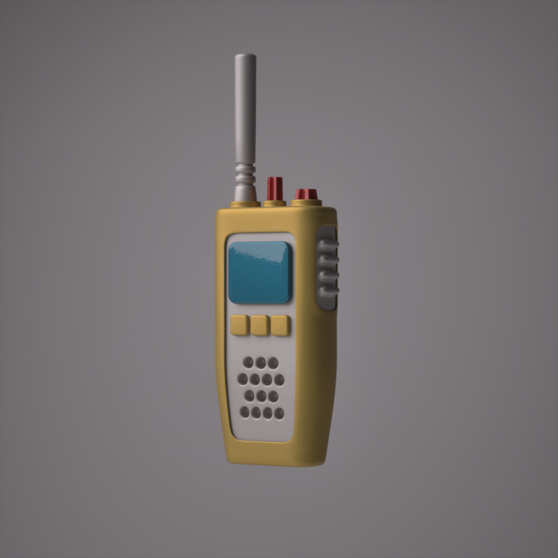 Walkie Talkie 3D Model .c4d .max .obj .3ds .fbx .stl .blend 