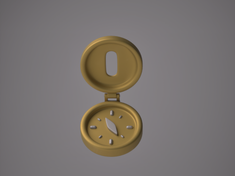 Stylized Compass 3D-Modell