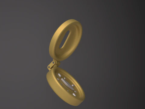 Stylized Compass 3D Model