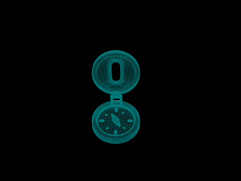 Stylized Compass Modelo 3D