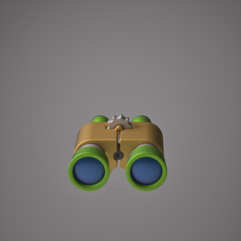 Stylized Binoculars Modelo 3D .c4d .max .obj .3ds .fbx .stl .blend 