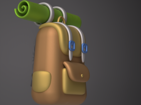 Stylized Backpack 3D मॉडल