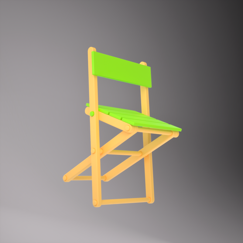 Stylized beach chair 3D Modell .c4d .max .obj .3ds .fbx .stl .blend 