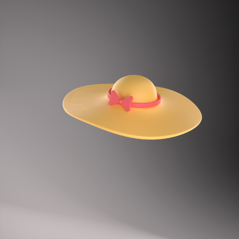Stylized Hat 3D 모델 .c4d .max .obj .3ds .fbx .stl .blend 