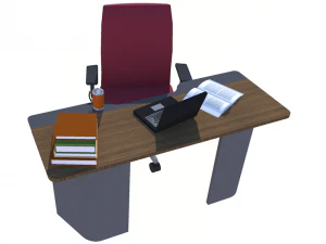 chehoud office desk model 15 3D Model