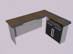 chehoud office desk model 16 3D मॉडल